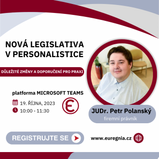 webinář: Nová legislativa v personalistice