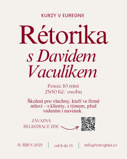 Kurz rétoriky s Davidem Vaculíkem